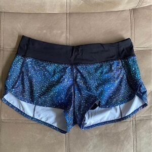 Lululemon Speed Short (4-way Stretch 2 1/2") Strive Multi Black / Black